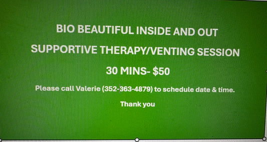 30 minute SUPPORTIVE THERAPY/venting session