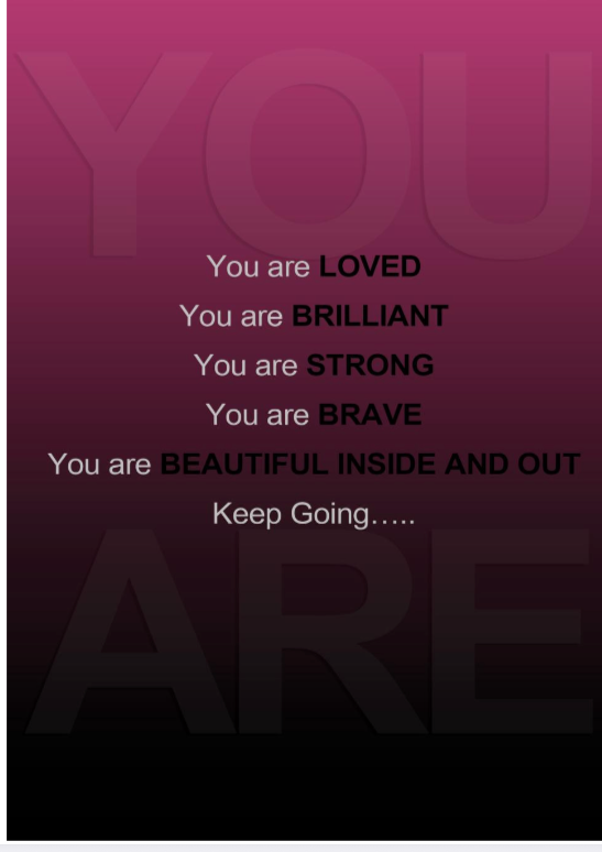 BIO- Affirmation card