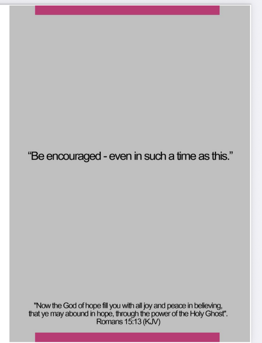 BIO- Encouragement card