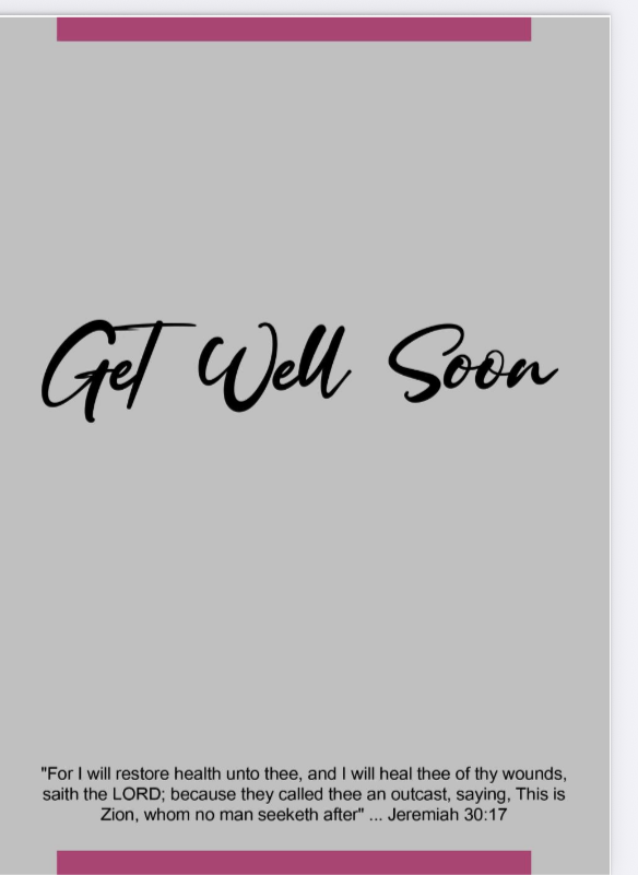 BIO Get Well card